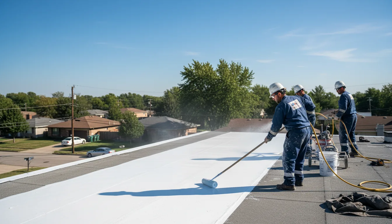 Commercial roof coating in Obernburg, NY near me
